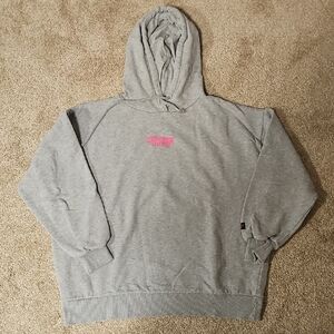 Pull&Bear Gray and Pink Sweatshirts Casual Comfort